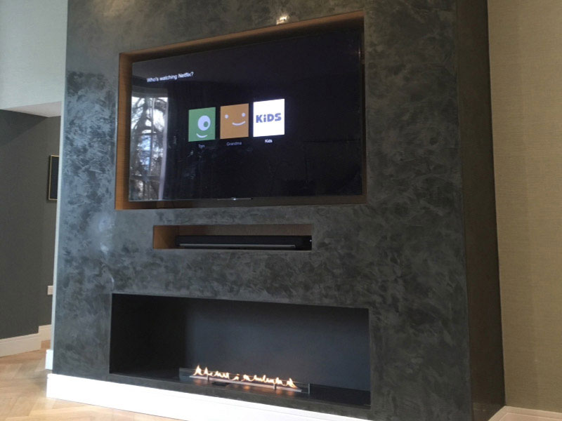 Classico. A stunning dark grey feature wall. Kent.